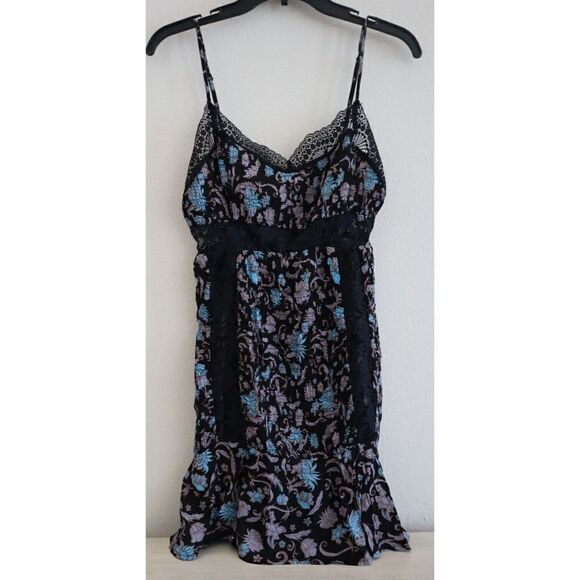 Free People OB1549094 Women Sz S Black Last Night Mini Sleeveless Slip Dress - Picture 1 of 10
